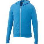 Custom Branded Garner Knit Full Zip Hoody (Male) - Olympic Blue Heather
