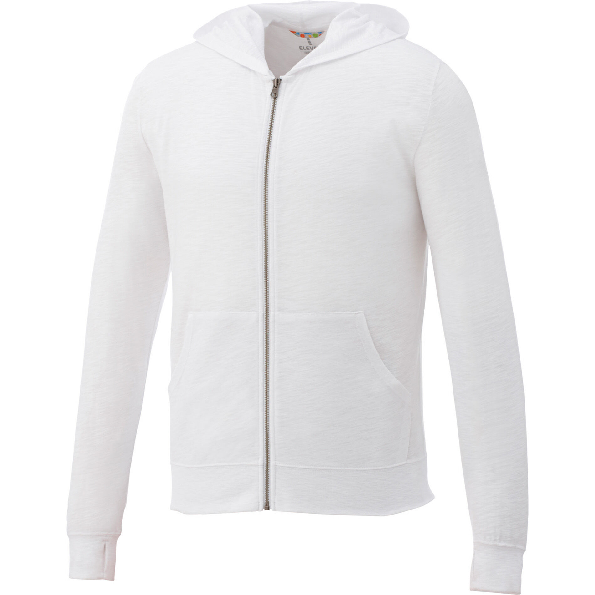 Custom Branded Garner Knit Full Zip Hoody (Male) - White