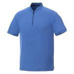 Custom Branded Kinport SS Stand Collar Polo (Male) - Invictus Heather