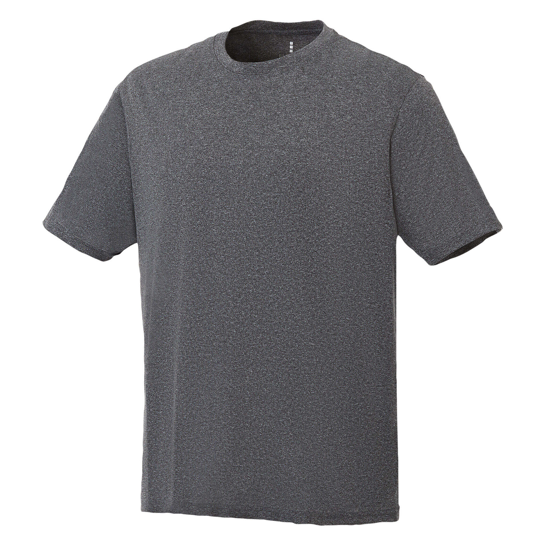 Custom Branded Omi Short Sleeve Tech Tee (Male) - Heather Charcoal