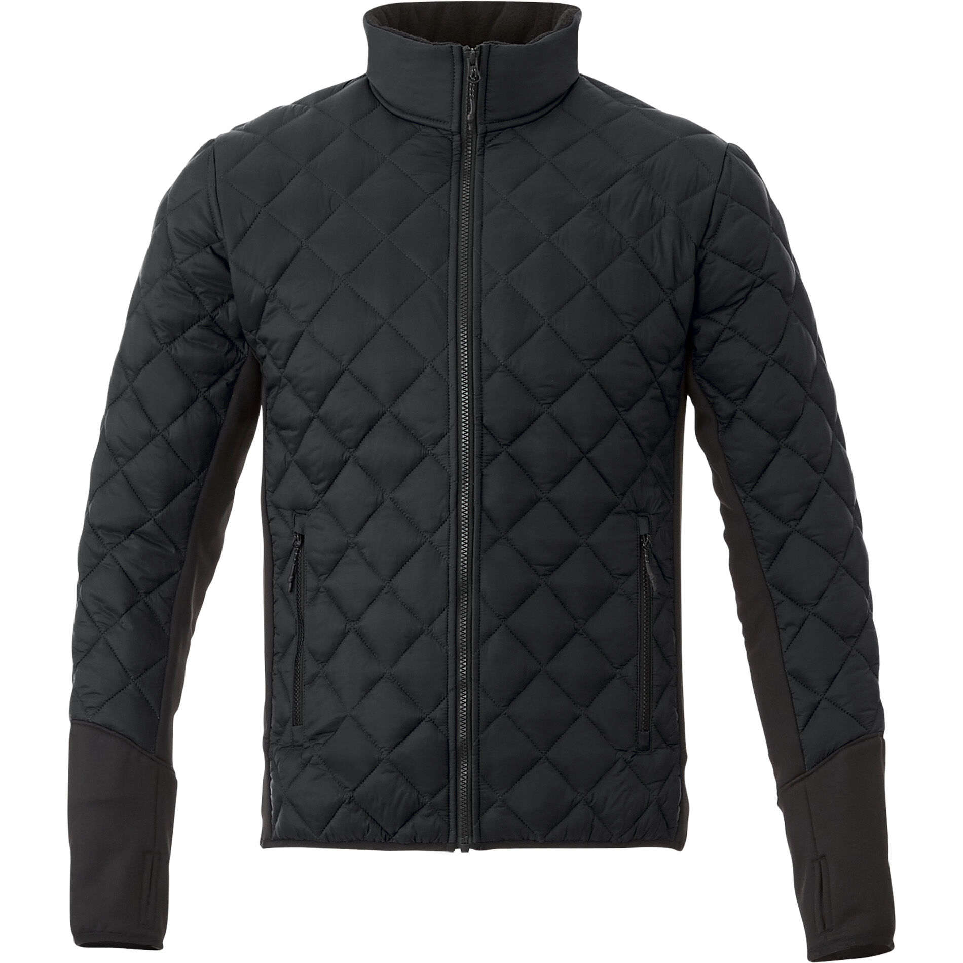 Custom Branded Rougemont Hybrid Insulated Jacket (Male) - Black/Black