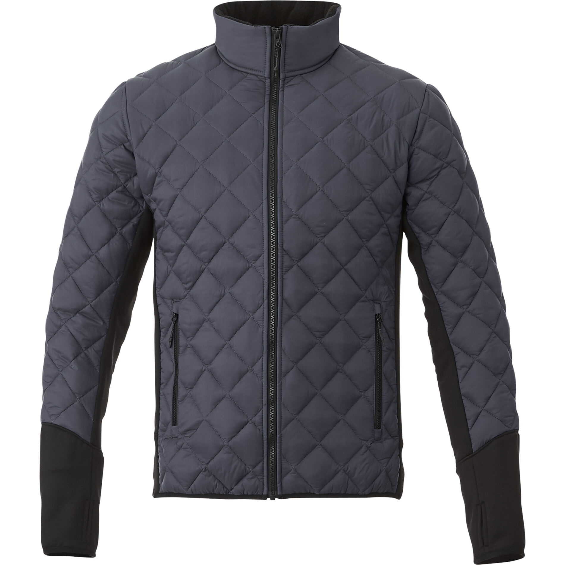 Branded Rougemont Hybrid Insulated Jacket (Male) Grey Storm/Black