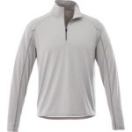 Custom Branded Taza Knit Quarter Zip (Male) - Silver Heather