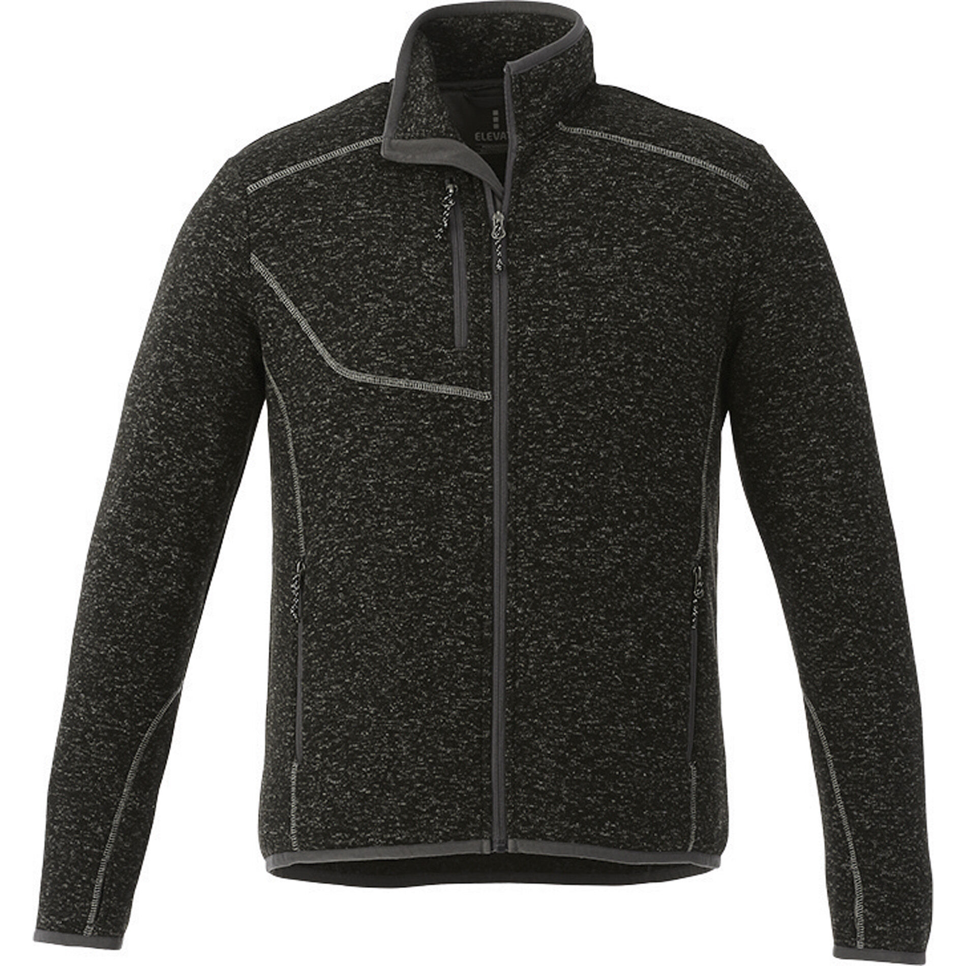 Branded Tremblant Knit Jacket (Male) Black Smoke Heather