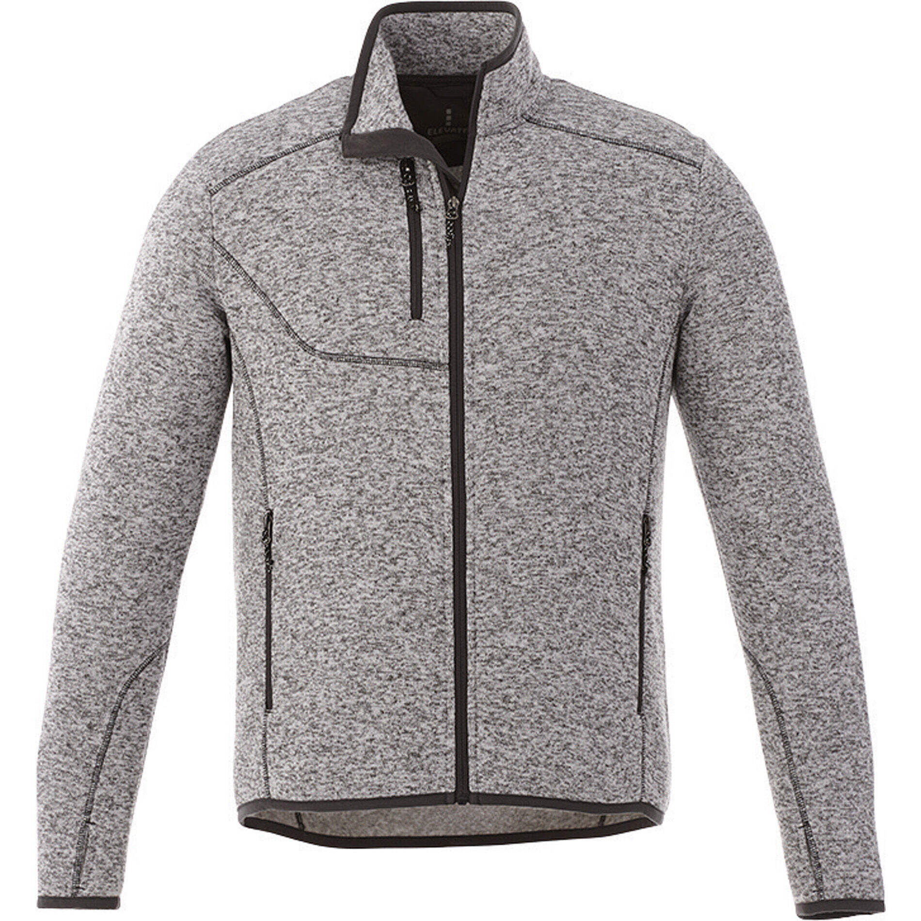 Branded Tremblant Knit Jacket (Male) Light Heather Grey