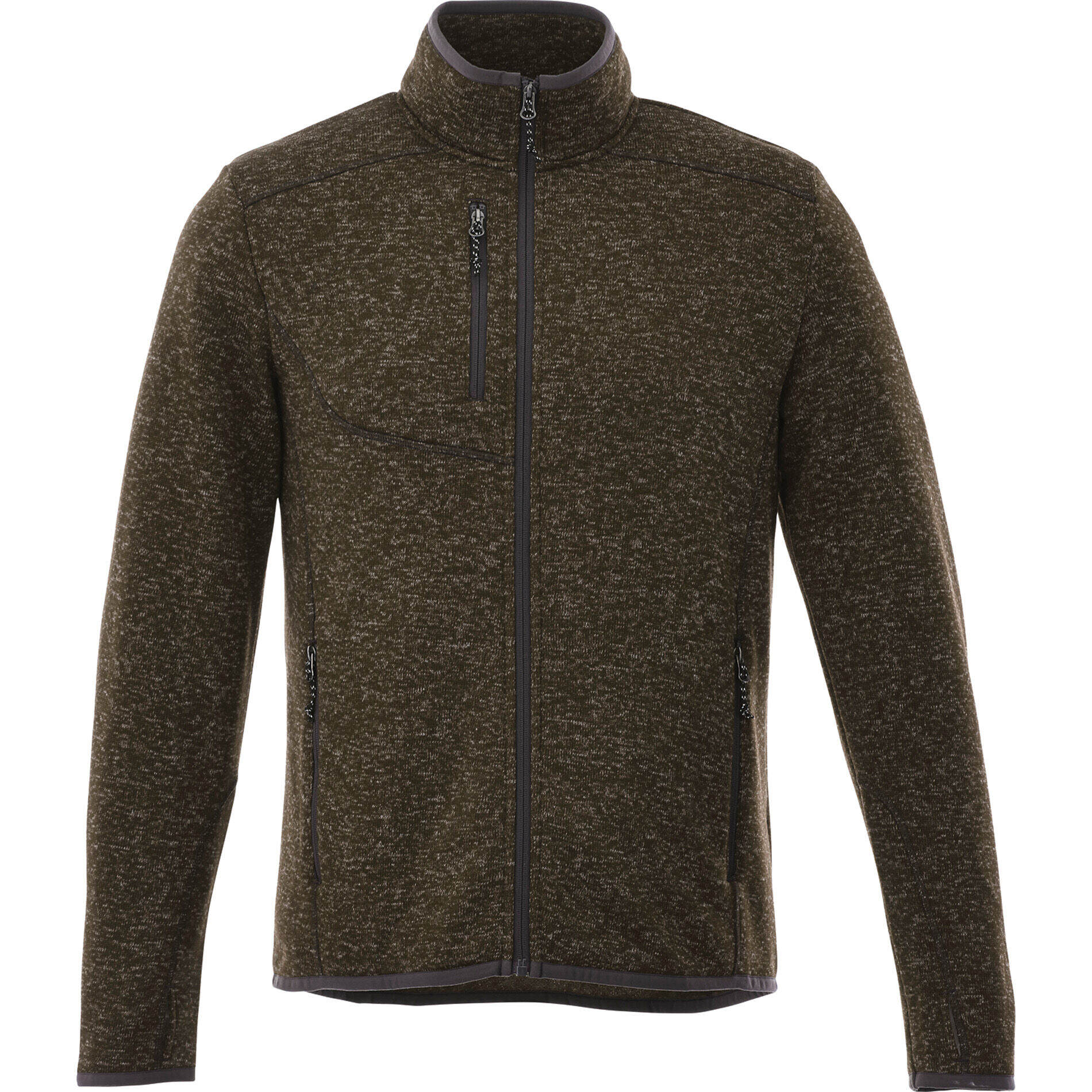 Branded Tremblant Knit Jacket (Male) Loden Heather