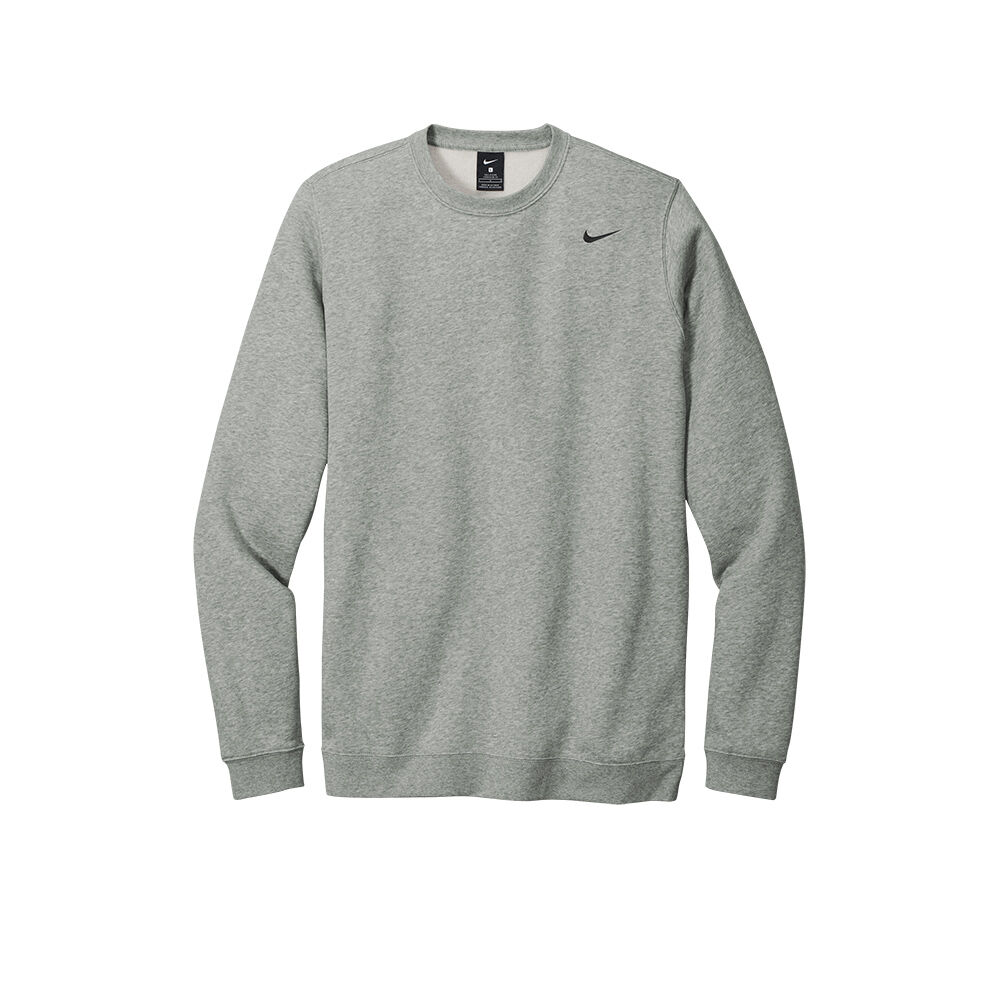 Branded Nike Club Fleece Crew (Male) Dark Heather Grey