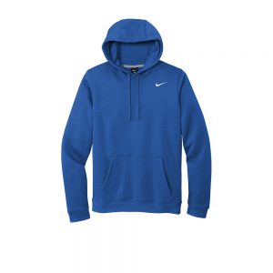 Branded Nike Club Fleece Pullover Hoodie (Male) Royal
