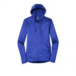 Branded Nike Ladies Therma-FIT Full-Zip Fleece Hoodie Game Royal  Midnight Navy