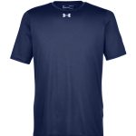 Custom Branded Under Armour T-Shirts - Midnight Navy/Metallic Silver