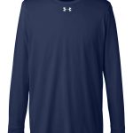 Branded Under Armour Men’s Long-Sleeve Locker Tee 2.0 Midnight Navy/Metallic Silver