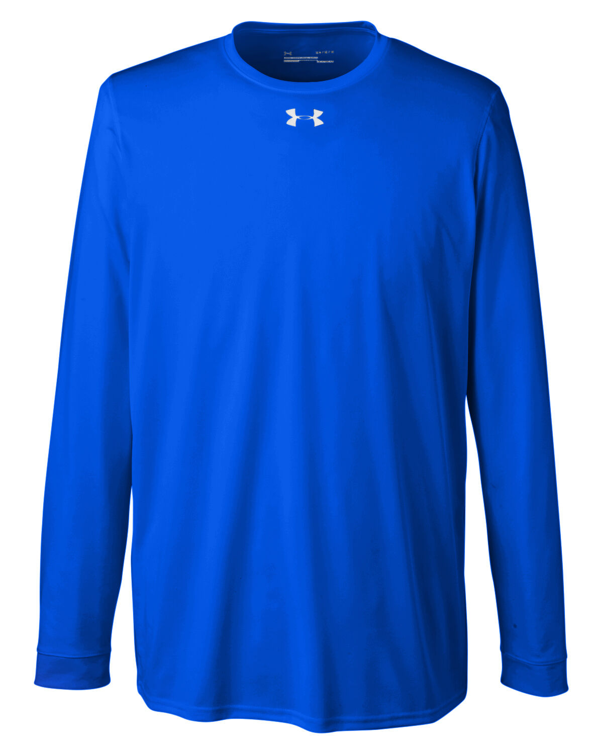 Branded Under Armour Men’s Long-Sleeve Locker Tee 2.0 Royal/Metallic Silver