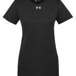 Custom Branded Under Armour T-Shirts - Black/Metallic Silver