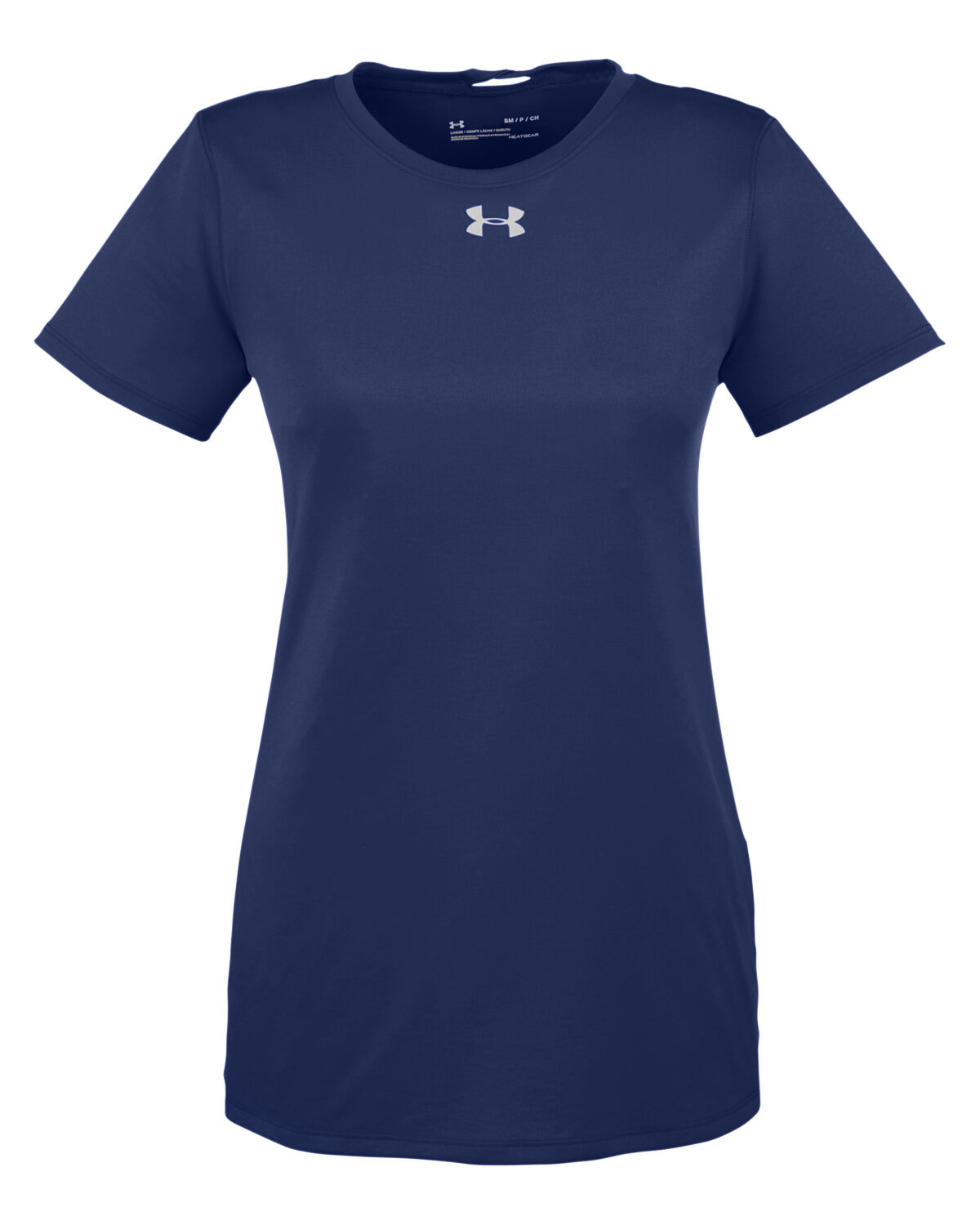 Custom Branded Under Armour T-Shirts - Midnight Navy/Metallic Silver