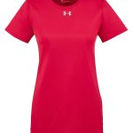Custom Branded Under Armour T-Shirts - Red/Metallic Silver