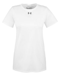 Branded Under Armour Ladies’ Locker T-Shirt 2.0 White/Graphite