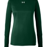 Branded Under Armour Ladies’ Long-Sleeve Locker T-Shirt 2.0 Forest Green/Metallic Silver