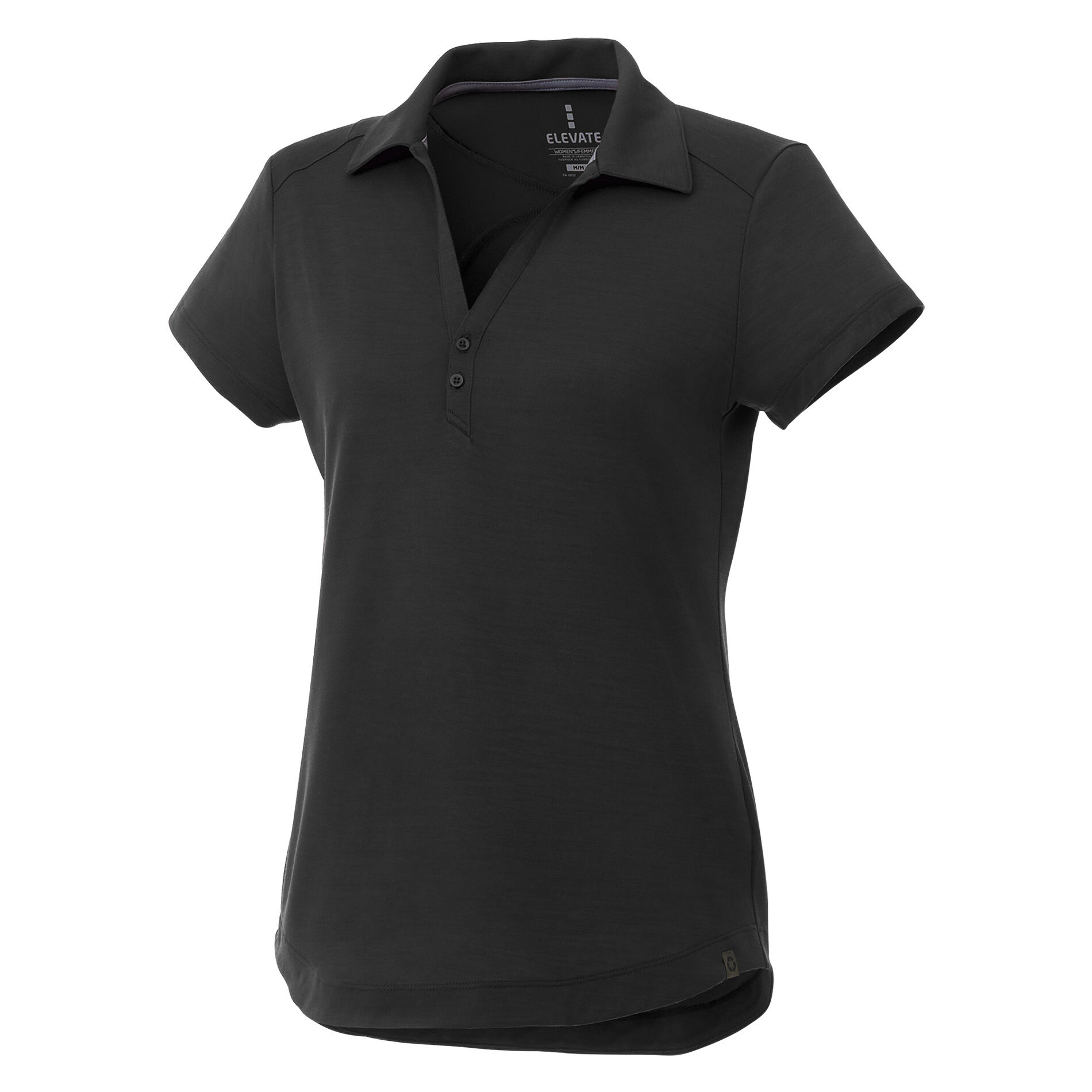 Custom Branded Amos Eco SS Polo (Female) - Black