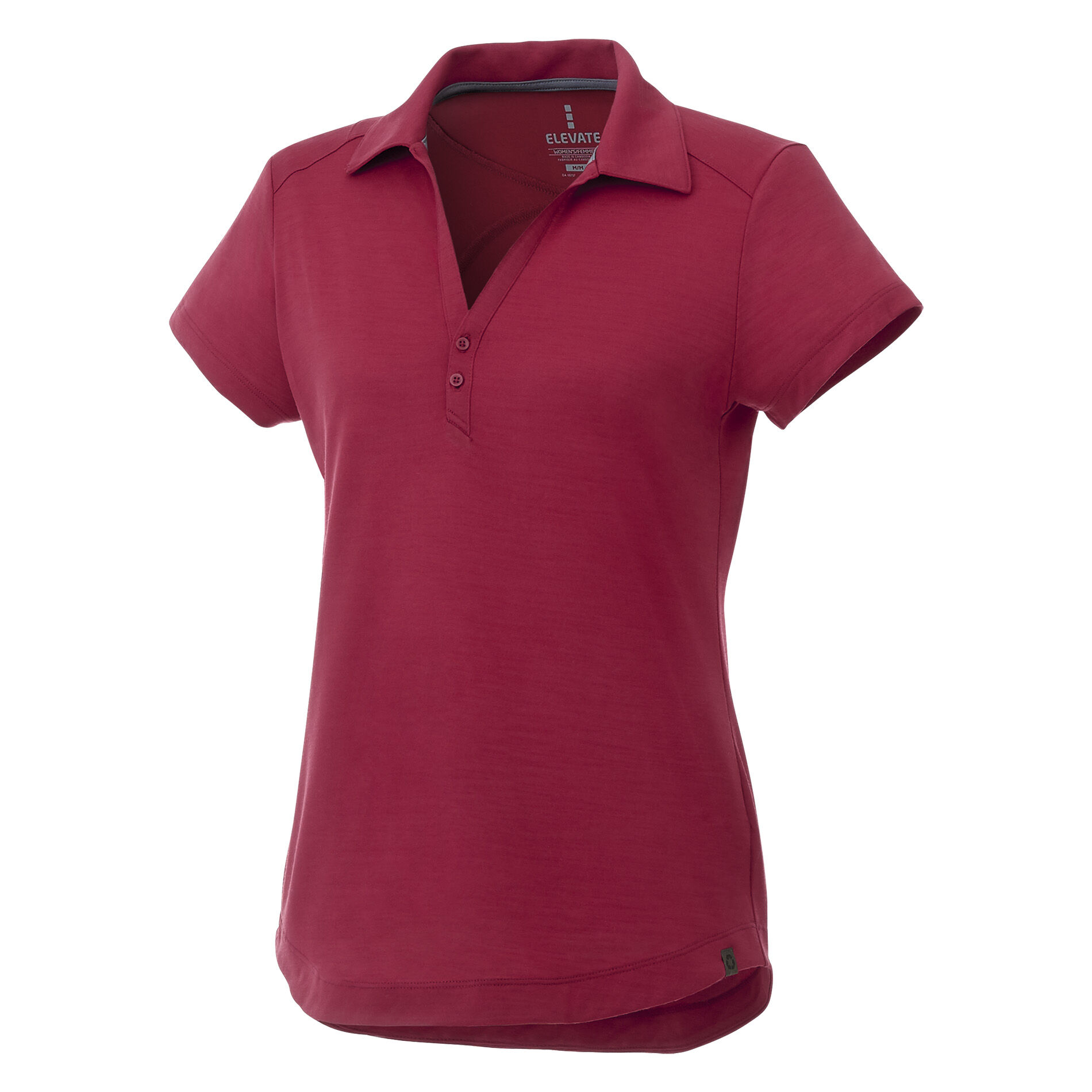 Custom Branded Amos Eco SS Polo (Female) - Vintage Red