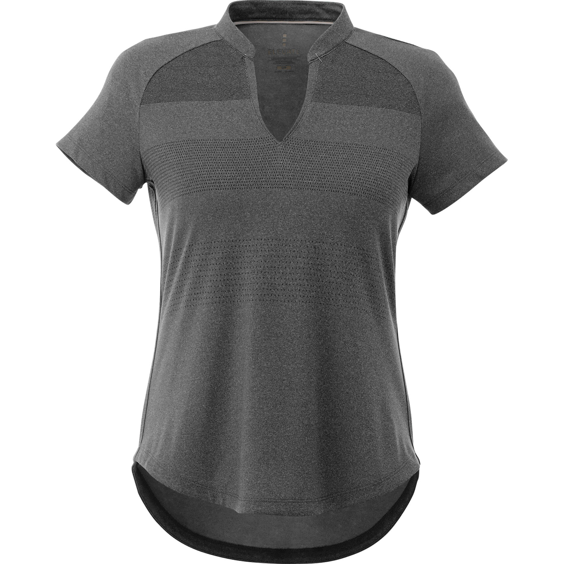 Branded Antero Short Sleeve Polo (Female) Heather Dark Charcoal