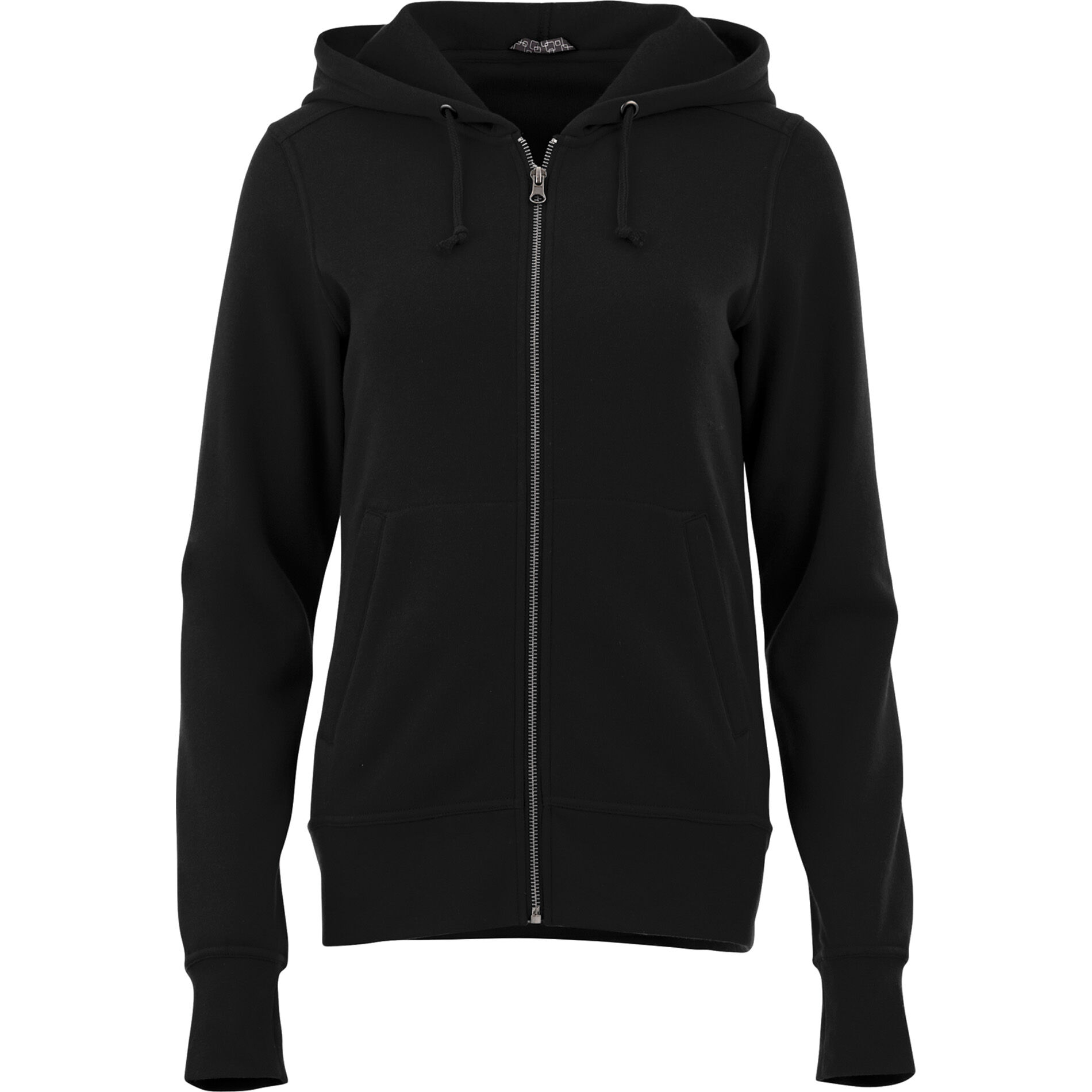 Custom Branded Cypress Fleece Zip Hoody (Female) - Black