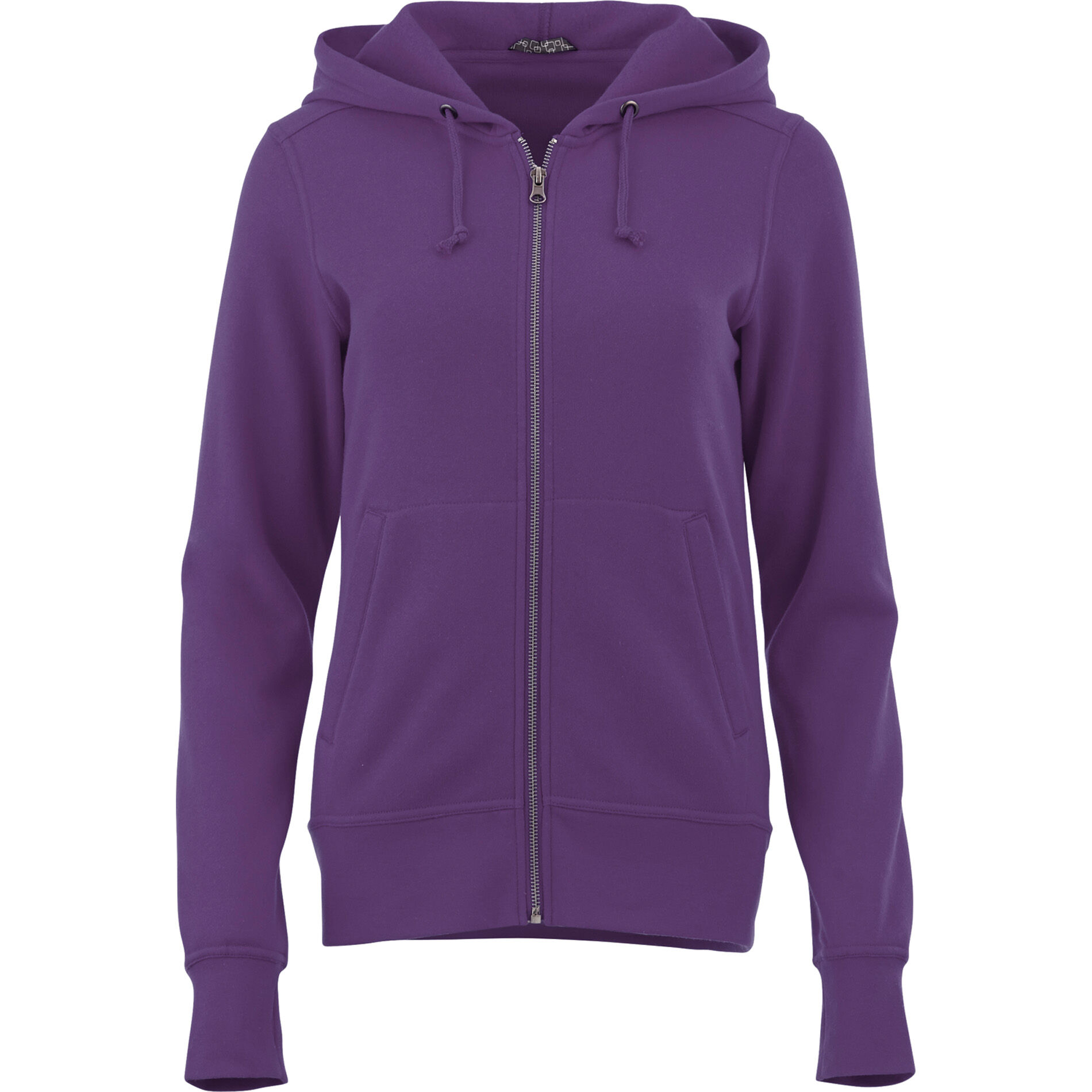 Custom Branded Cypress Fleece Zip Hoody (Female) - Purple
