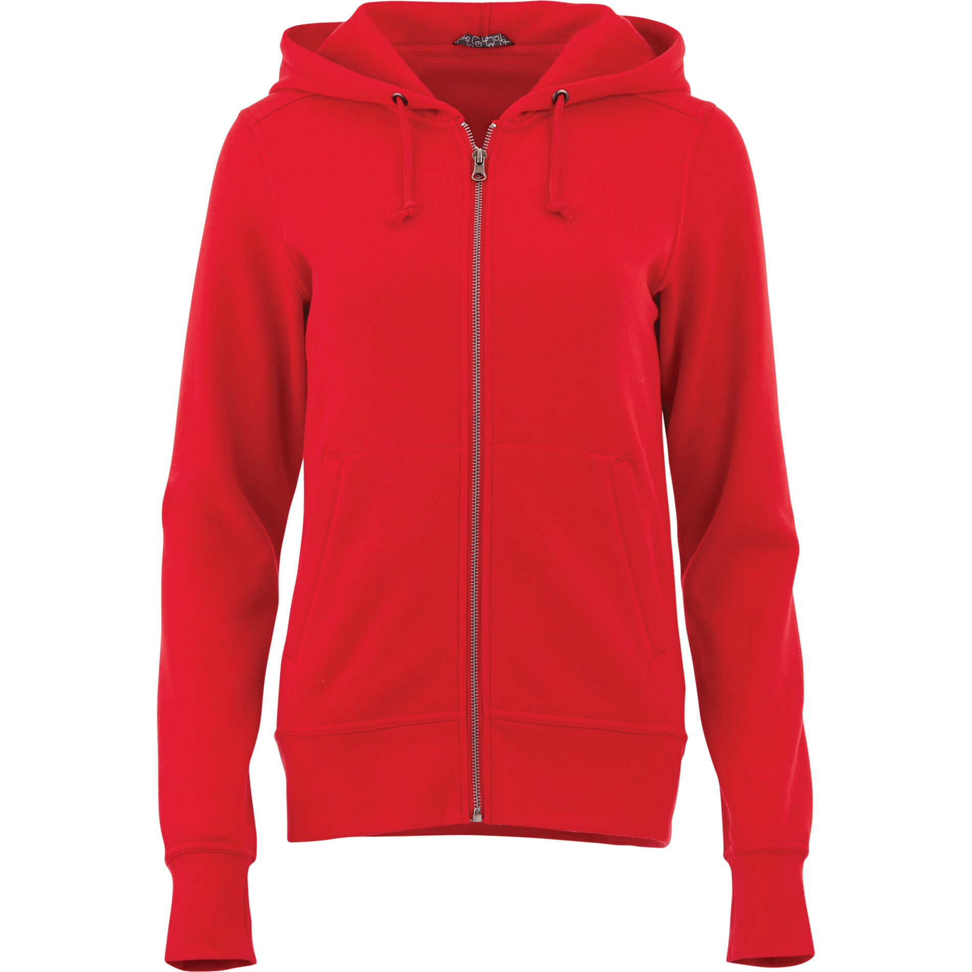 Custom Branded Cypress Fleece Zip Hoody (Female) - Team Red