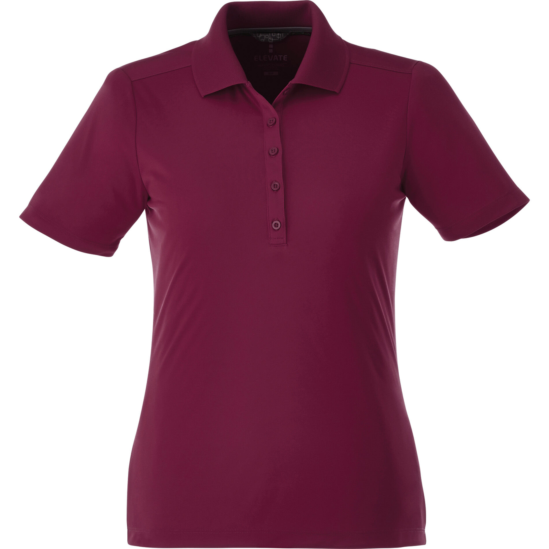 Branded Dade Short Sleeve Polo (Female) Maroon