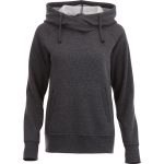 Custom Branded Dayton Fleece Hoody (Female) - Heather Dark Charcoal