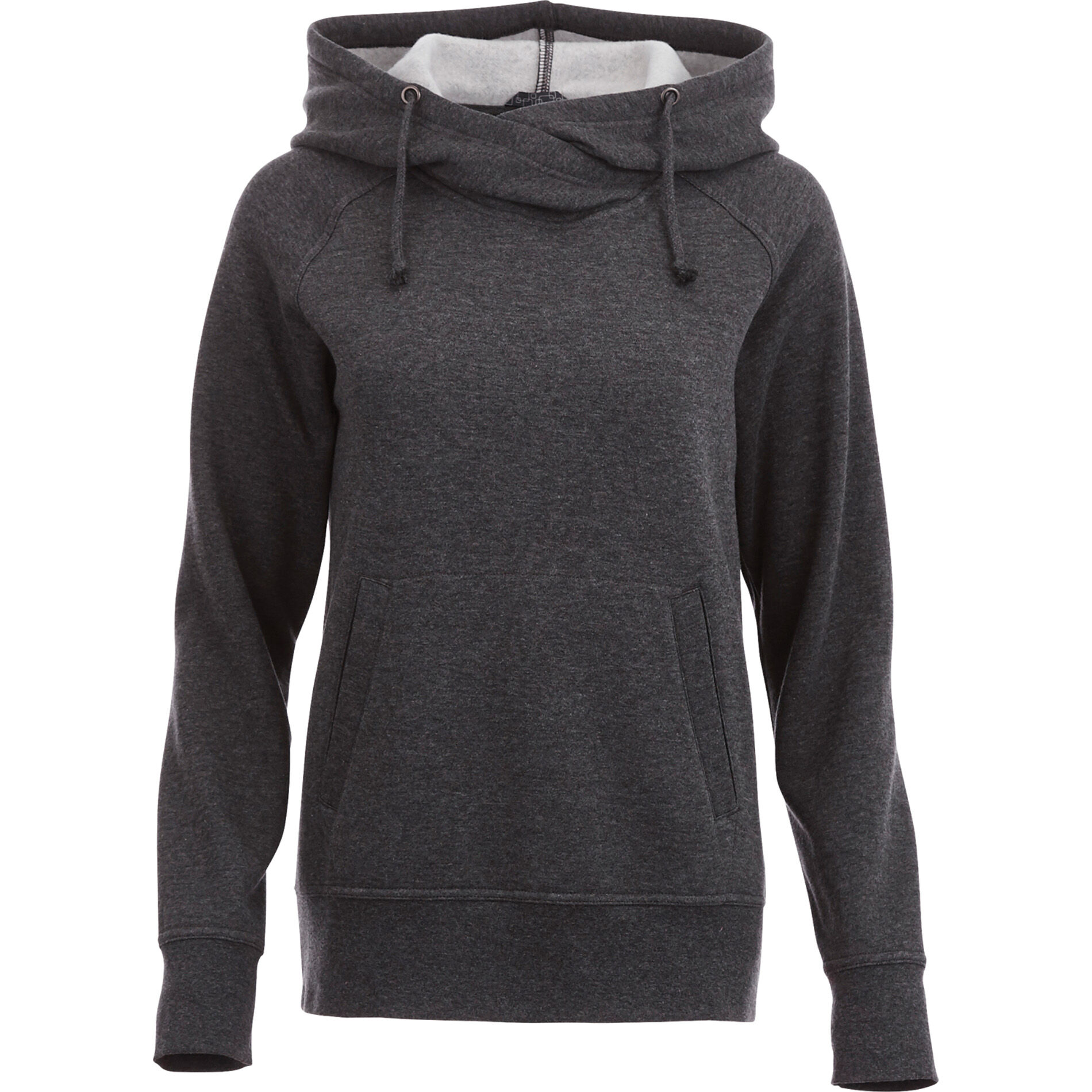 Custom Branded Dayton Fleece Hoody (Female) - Heather Dark Charcoal