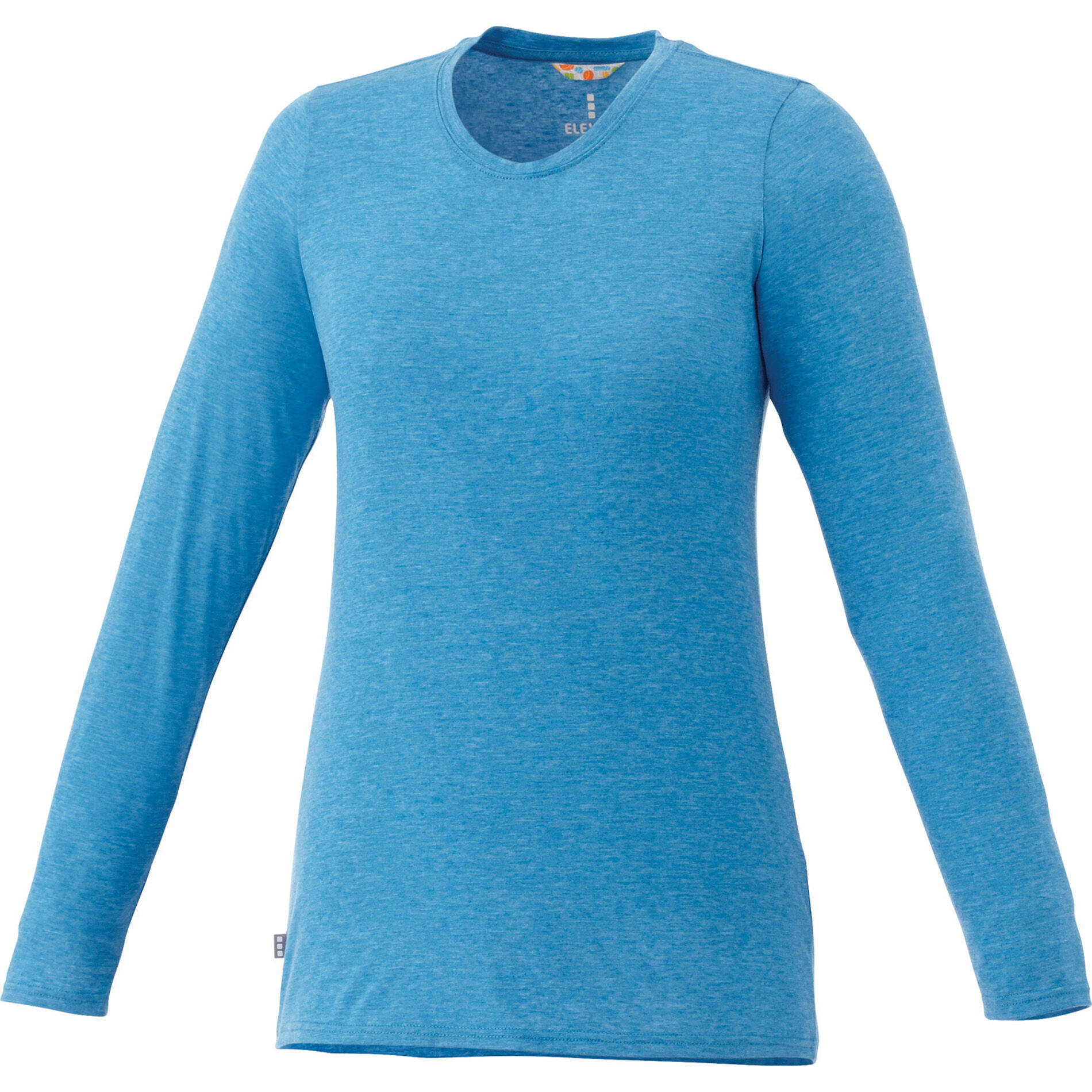 Custom Branded Holt Long Sleeve Tee (Female) - Olympic Blue Heather
