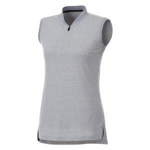 Branded Kinport Sleeveless Polo (Female) Silver Heather