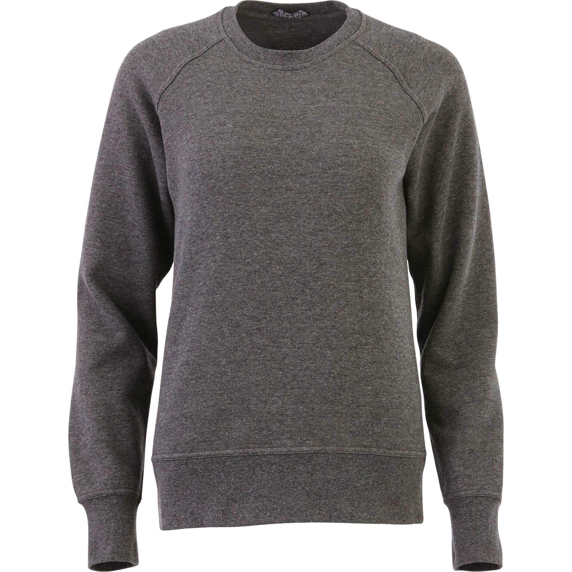 Branded Kruger Fleece Crew (Female) Heather Dark Charcoal