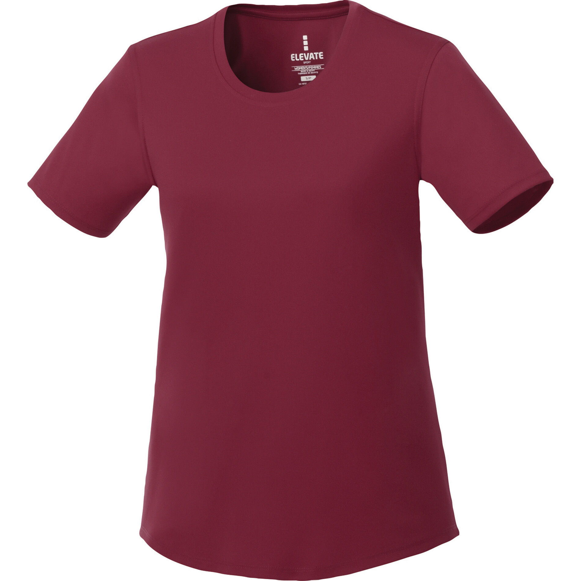 Branded Omi Short Sleeve Tech Tee (Female) Maroon