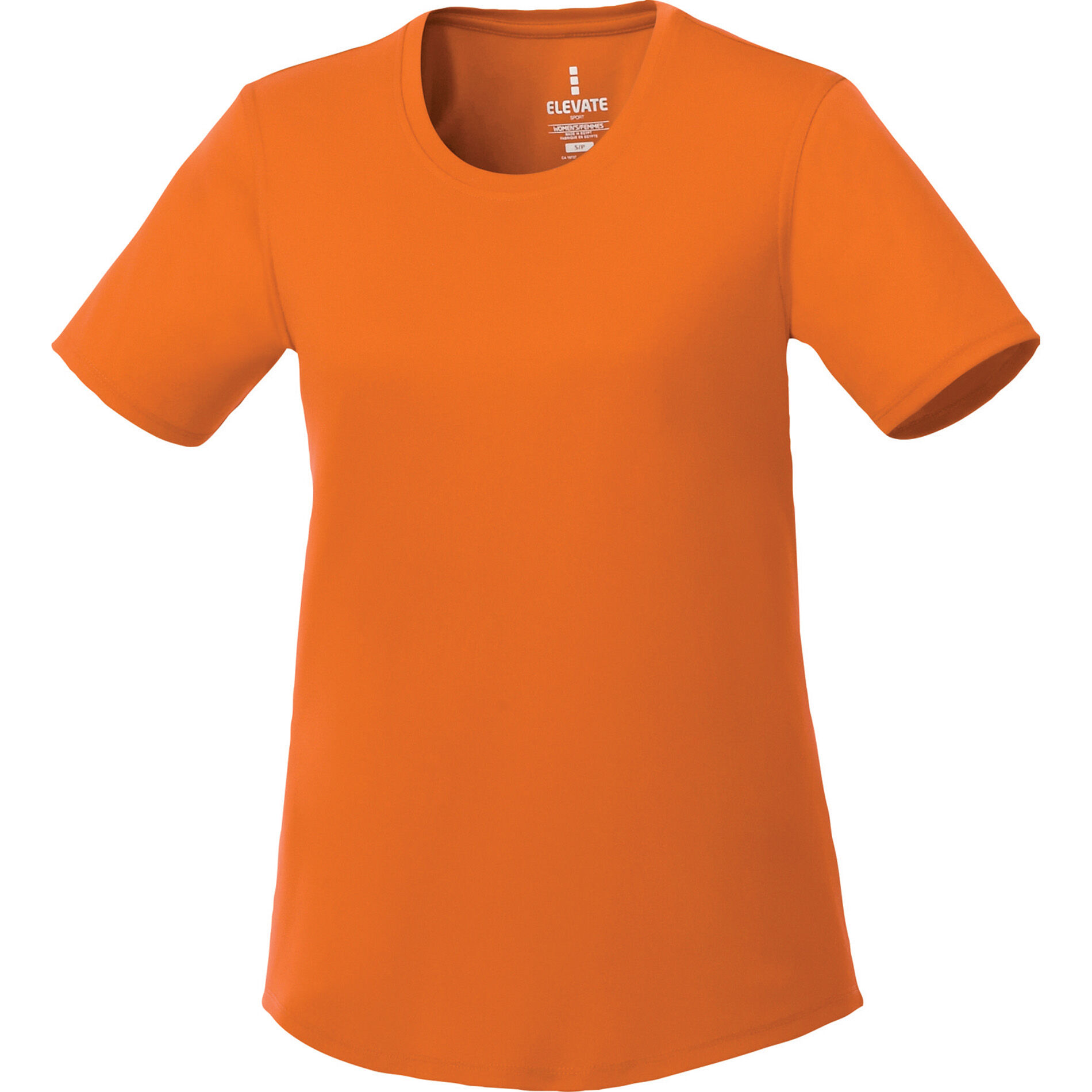 Custom Branded Omi Short Sleeve Tech Tee (Female) - Orange