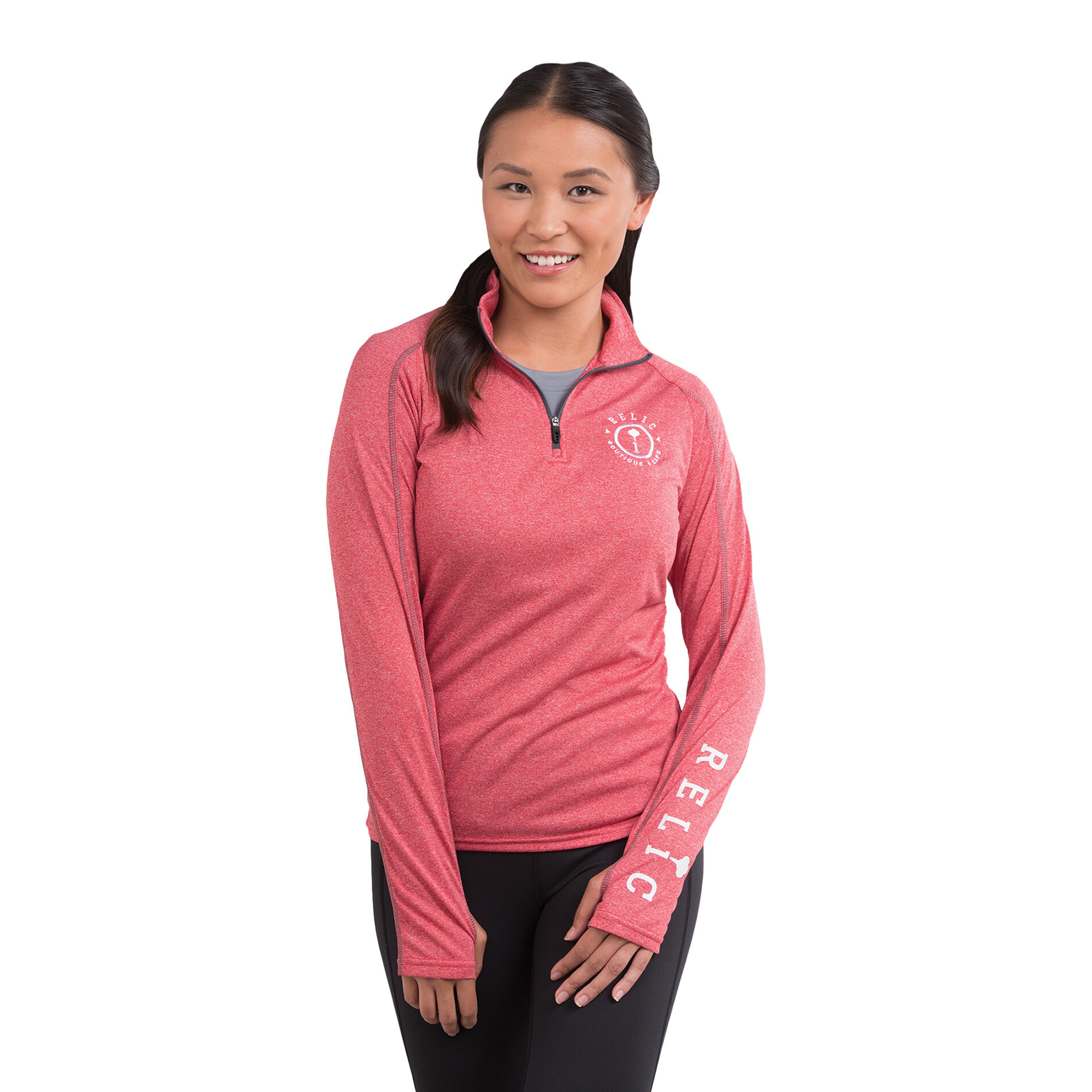 Custom Branded Taza Knit Quarter Zip (Female)