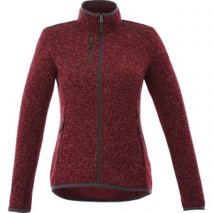 Branded Tremblant Knit Jacket (Female) Maroon Heather