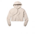 Branded Bella+Canvas Women’s Sponge Fleece Cropped Hoodie Heather Dust