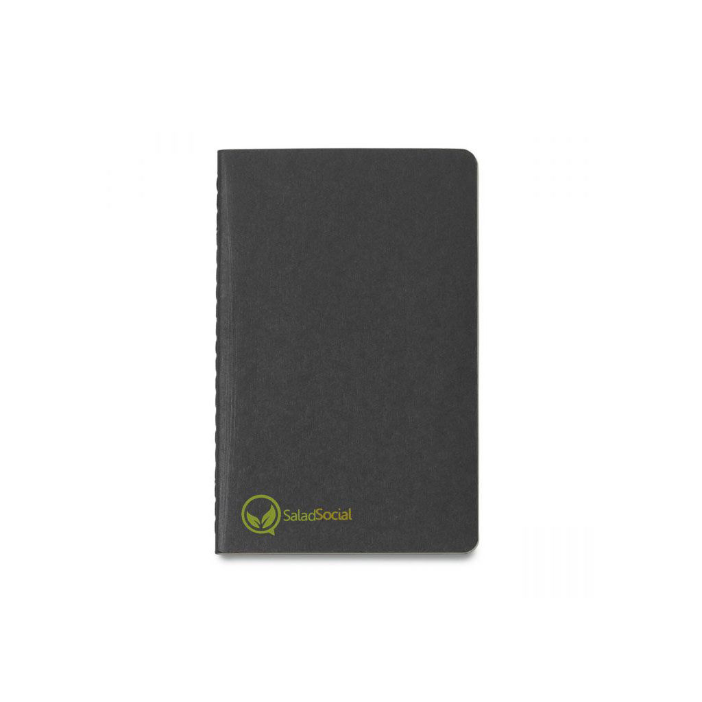 Branded Moleskine Cahier Ruled Pocket Journal Black