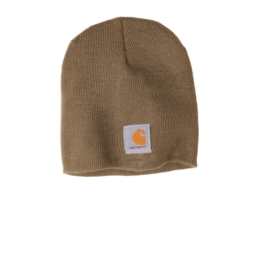 Branded Carhartt Acrylic Knit Hat Canyon Brown