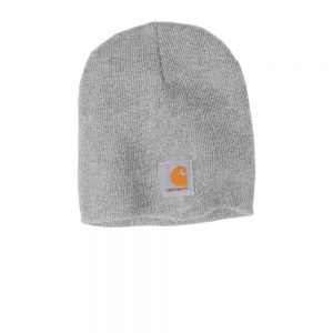 Branded Carhartt Acrylic Knit Hat Heather Grey