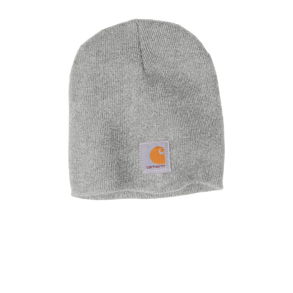 Branded Carhartt Acrylic Knit Hat Heather Grey