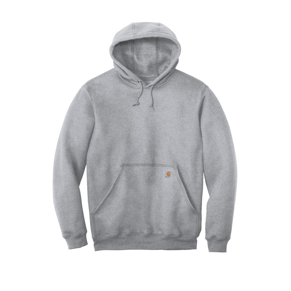 Branded Carhartt Midweight Hooded Sweatshirt Heather Grey