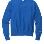 Branded Champion Reverse Weave Crewneck Sweatshirt Athletic Royal