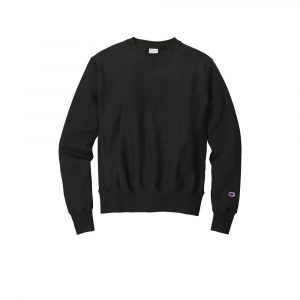 Branded Champion Reverse Weave Crewneck Sweatshirt Black