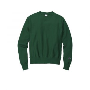 Branded Champion Reverse Weave Crewneck Sweatshirt Dark Green