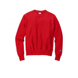 Branded Champion Reverse Weave Crewneck Sweatshirt Red