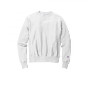 Branded Champion Reverse Weave Crewneck Sweatshirt White