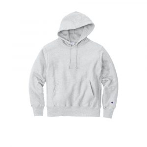 Branded Champion Reverse Weave Hooded Sweatshirt Ash