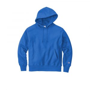 Branded Champion Reverse Weave Hooded Sweatshirt Athletic Royal